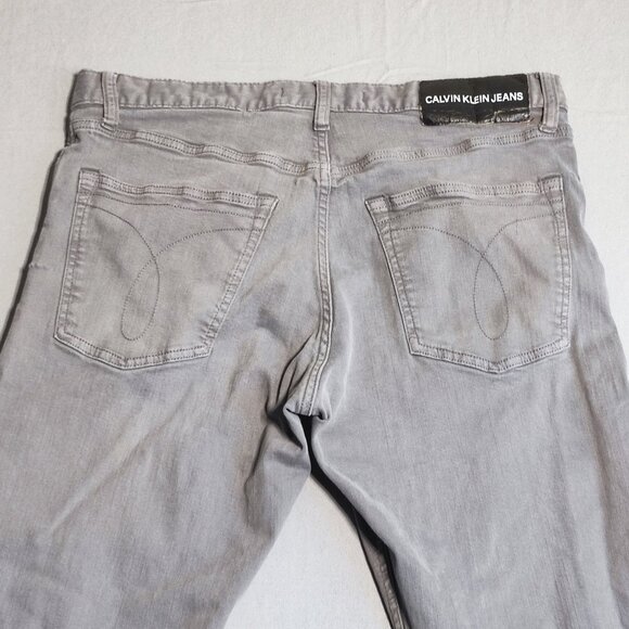 Calvin Klein Jeans straight leg men's size 34 X 32 grey colour - Picture 4 of 13